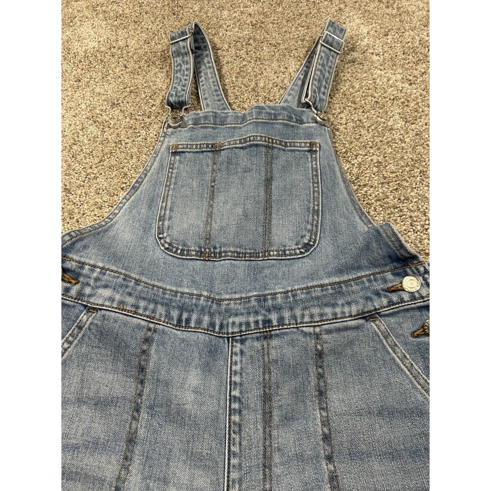 Light Wash Blue Denim Overalls Womens 8 Old Navy
